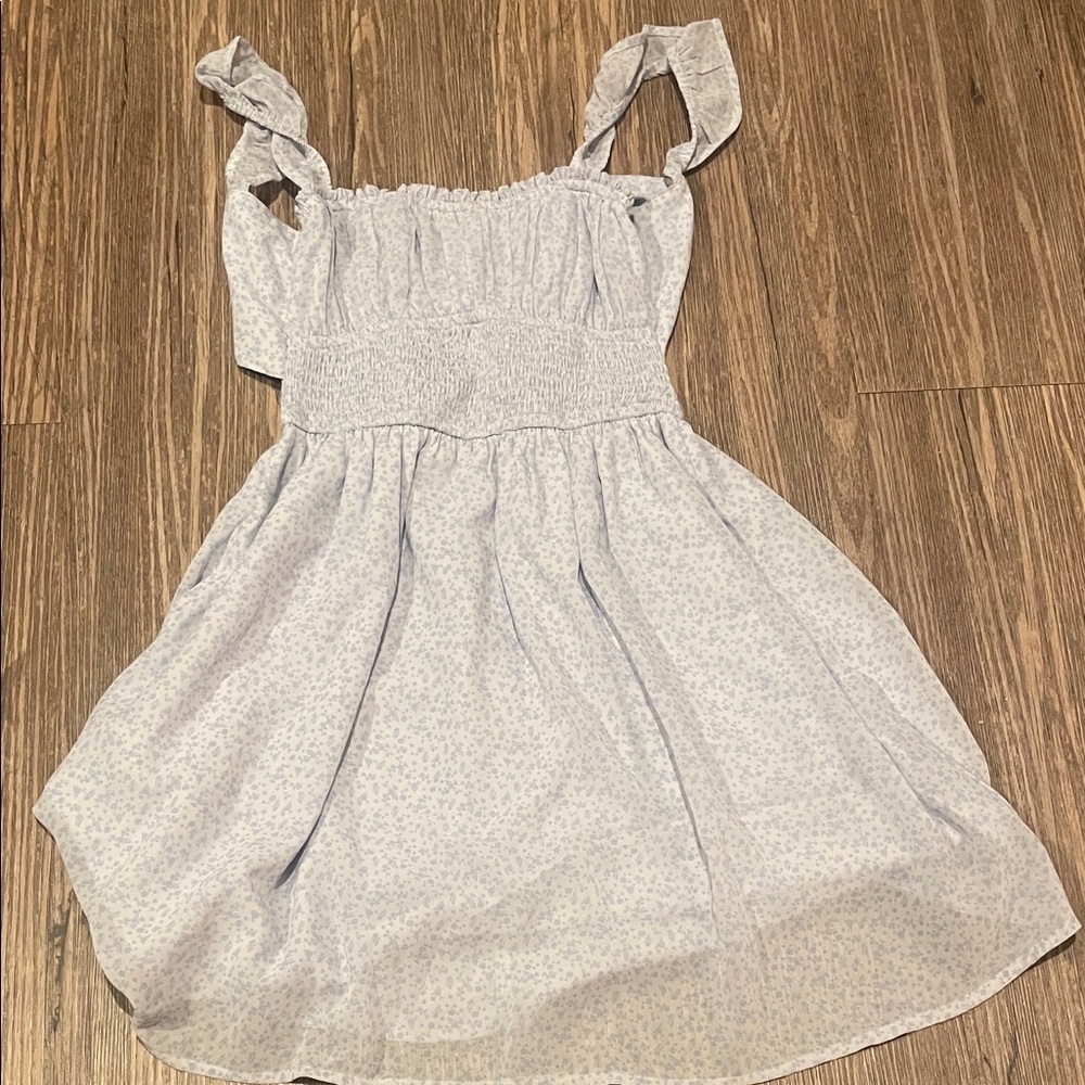 Hollister Blue and White Mini Dress
